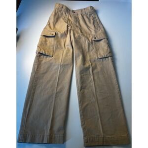 The Limited Womenswear Khaki Cotton‎ Cargo Pants Wide Leg Size 4